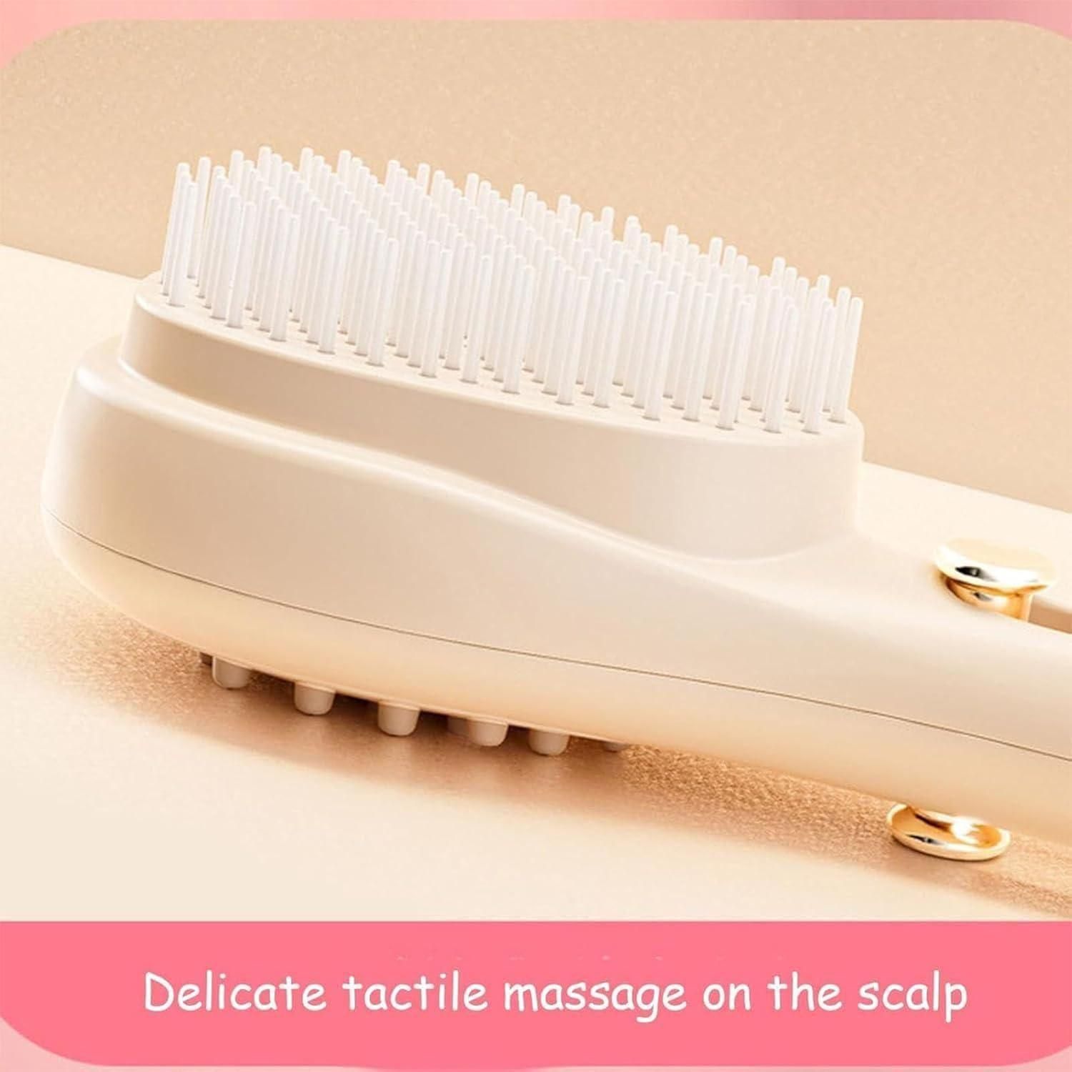Smart Retractable Bristle Scalp Massager - Customizable Intensity for Perfect Scalp Care