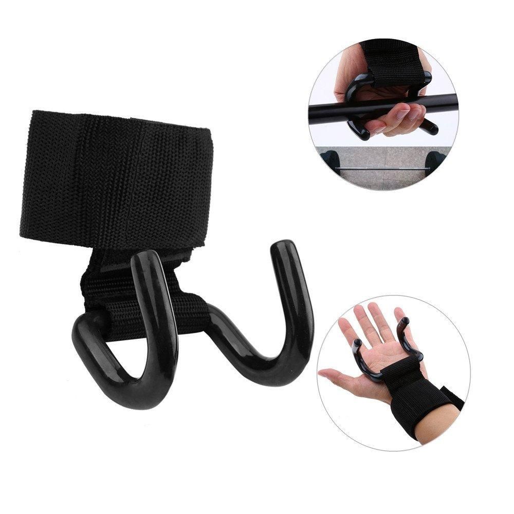 Weight Lifting Rod Hooks Wrist Support: Professional Training Equipment