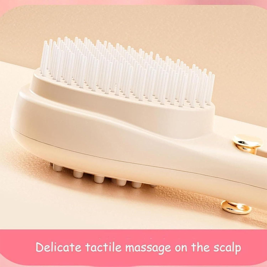 Smart Retractable Bristle Scalp Massager - Customizable Intensity for Perfect Scalp Care