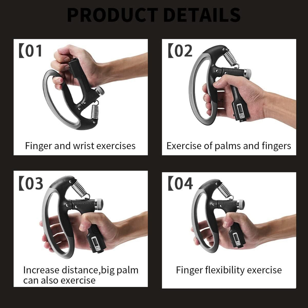 Digital Hand Exerciser - Adjustable Strength Training