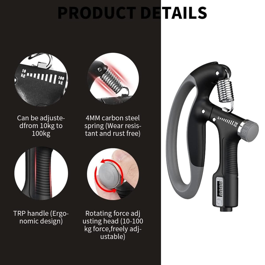 Digital Hand Exerciser - Adjustable Strength Training